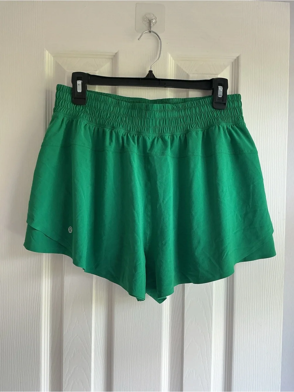 lululemon athletica Emerald Green Layered Running Shorts